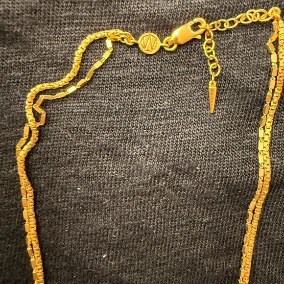 Missoma Box Link Double Chain Necklace - Picture 3 of 7